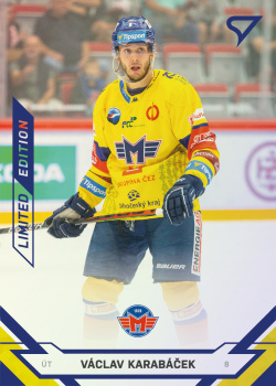 Vaclav Karabacek Ceske Budejovice Tipsport ELH 2021/22 SportZoo 2. serie Blue /99 #369